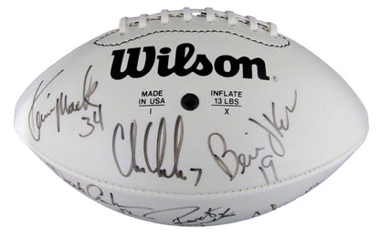 Nfl 80S Stars Multi-Autographed (15) Wilson Nfl Football Kelly Hof 176390