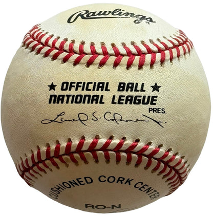 Josh Beckett Autographed Official National League Baseball