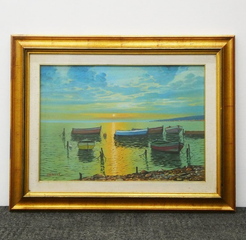 Massimo Orsucci Original Oil Canvas Signed Italian Seascape Framed COA