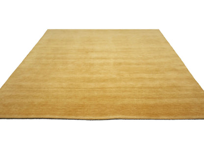 Golden Peach Solid Design Hand-Loomed 8X10 Gabbeh
