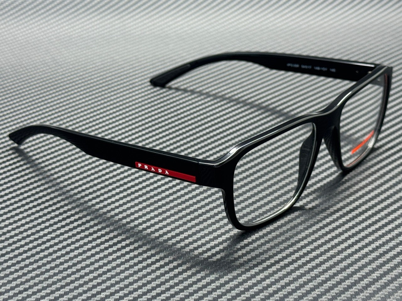 PRADA LINEA ROSSA PS 05RV 1AB1O1 Black Men's 54 mm Eyeglasses