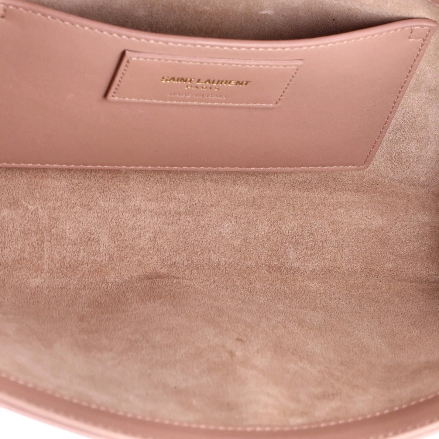 Saint Laurent Classic Monogram Tassel Clutch Leather Long