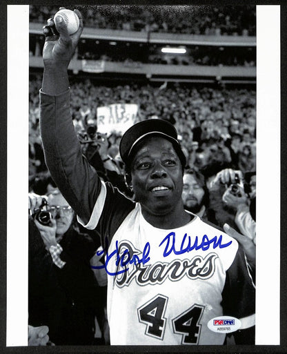 Hank Aaron Hof Signed/Auto 8X10 B/W Photo #715