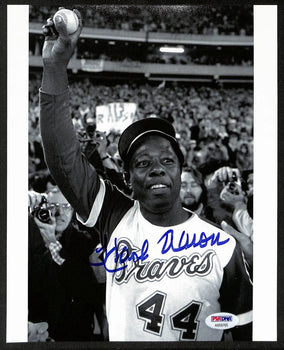 Hank Aaron Hof Signed/Auto 8X10 B/W Photo #715