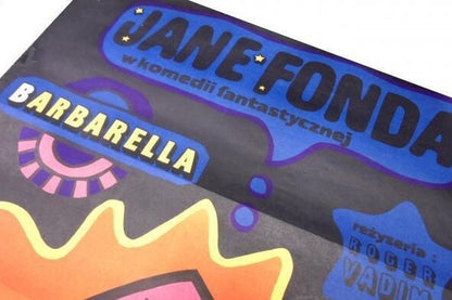 Original Jane Fonda "Barbarella" 1970S Movie Poster Poland Polish Exclusive