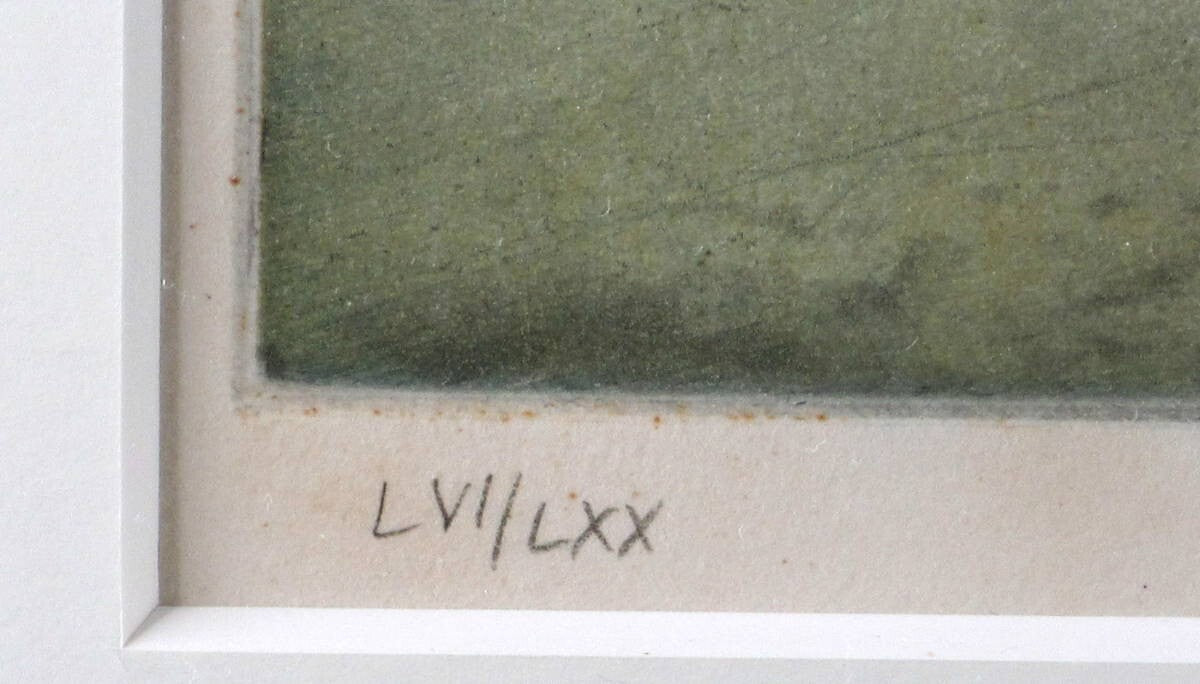 Friedrich Meckseper Original Etching Pencil Signed 1972 Numbered Framed