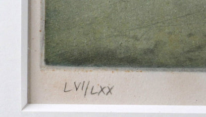 Friedrich Meckseper Original Etching Pencil Signed 1972 Numbered Framed