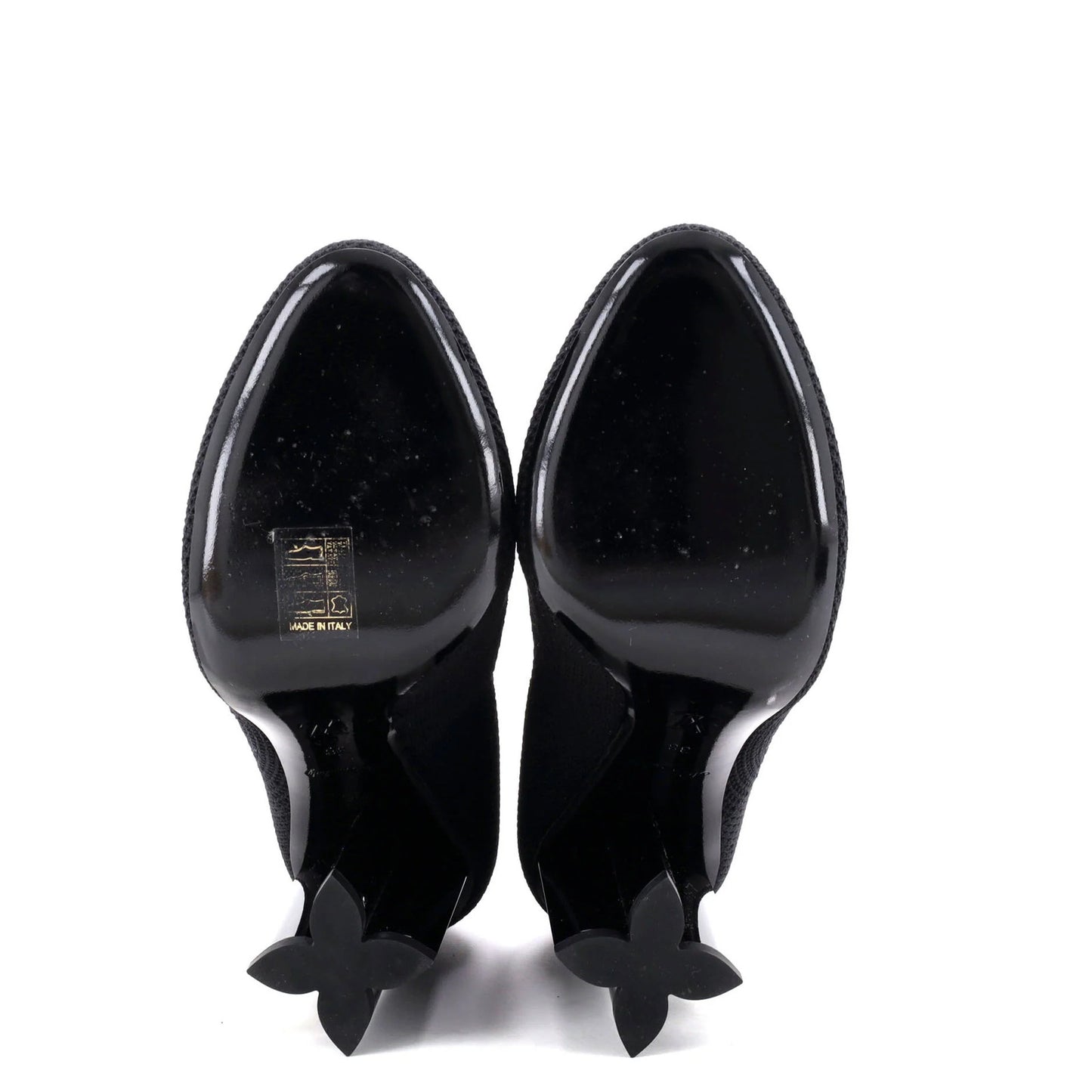 Louis Vuitton Women'S Silhouette Ankle Boots Monogram Knit Fabric