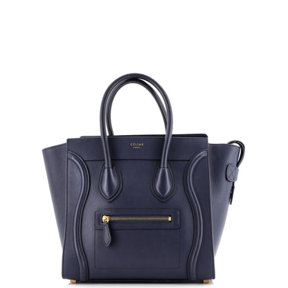 Celine Luggage Bag Smooth Leather Micro