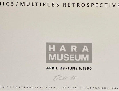 Tom Wesselmann Signed Poster Hara Museum 1990 Exhibition Pop Art Japan Rare