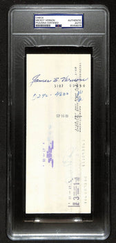 Mickey Vernon Signed/Auto 1980 Ny Yankees Payroll