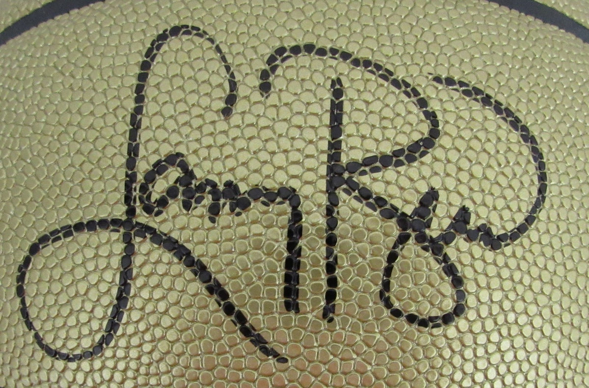 NBA Basketball Signed Wilson Gold Edition Larry Bird Celtics HOF 200499