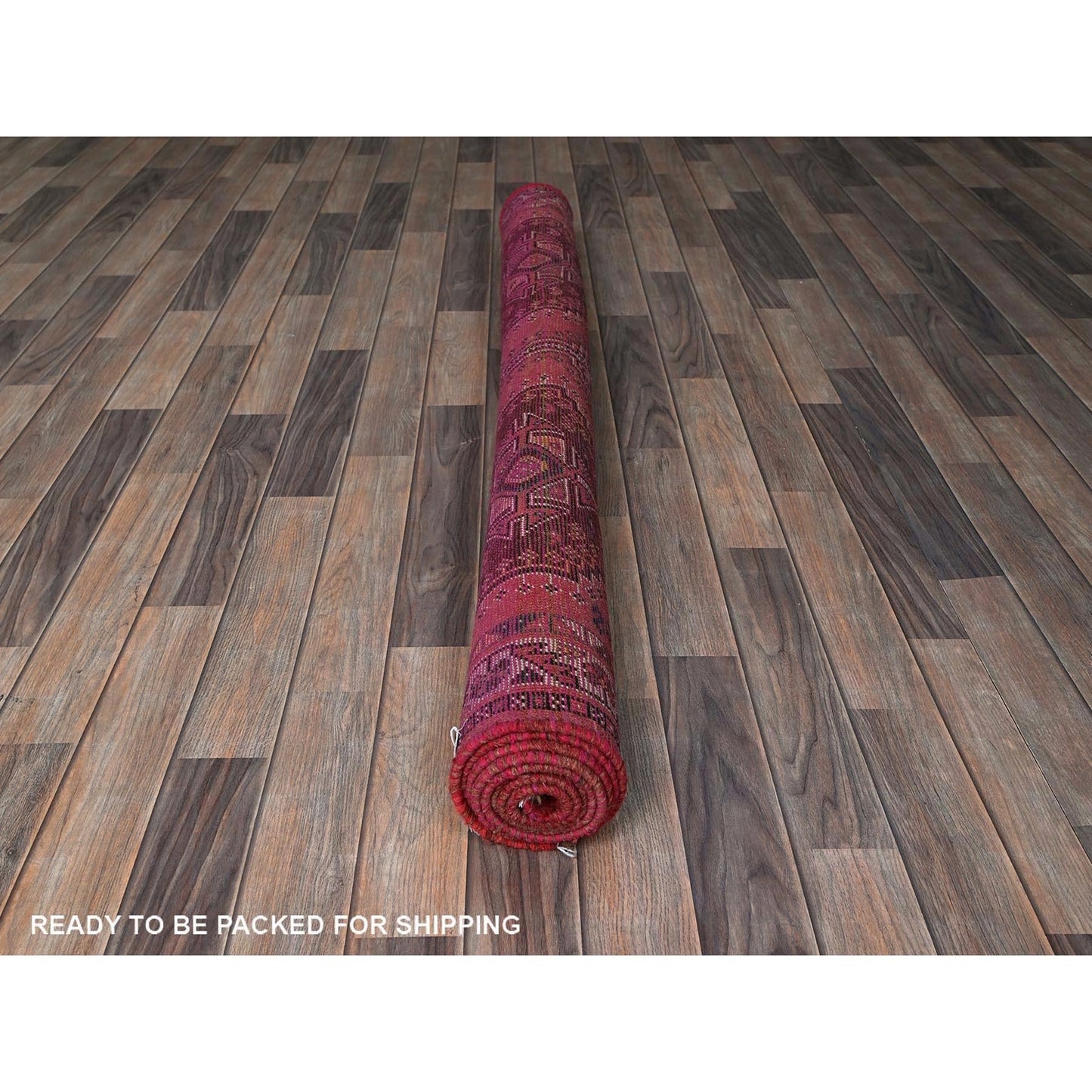 5'2"X7'10" Blush Red Vintage Zoroastrian Sheeraz Hand Knotted Pure Wool Rug