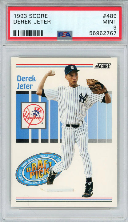 Derek Jeter 1993 Score Rookie Card #489 (Psa)