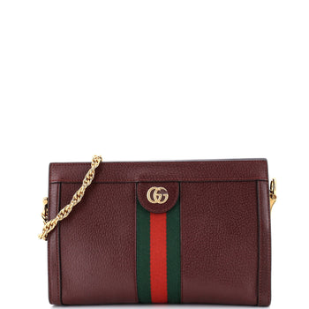 Small Gucci Ophidia Chain Shoulder Bag Leather