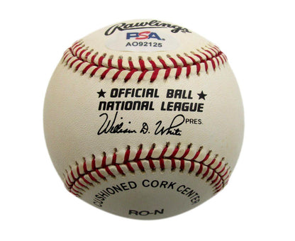 Richie Ashburn Hof Signed/Auto Onl Baseball Philadelphia Phillies Psa/Dna 194371