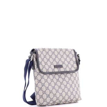 Gucci Flap Messenger Gg Coated Canvas Small