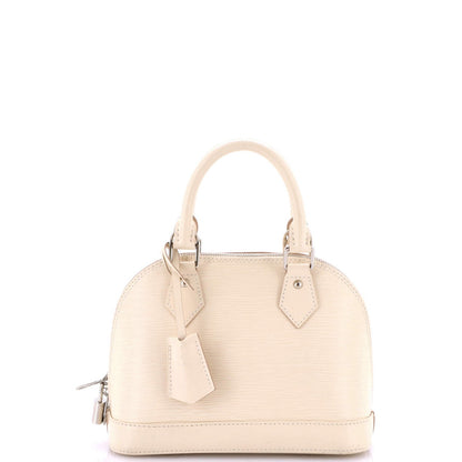 Louis Vuitton Alma Handbag Epi Leather With Logo Jacquard Strap Bb