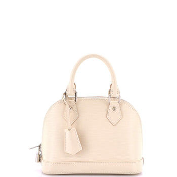 Louis Vuitton Alma Handbag Epi Leather With Logo Jacquard Strap Bb