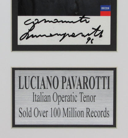 Luciano Pavarotti Italian Opera Autographed Photo