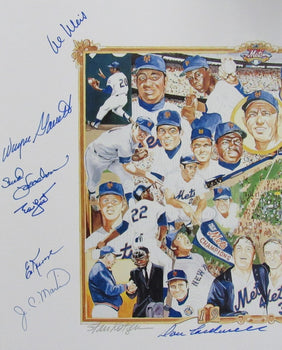 1969 Mets Team Signed (17) 11X14 Kotzen Litho