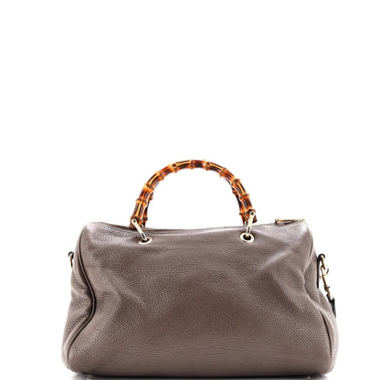 Gucci Bamboo Shopper Boston Bag Leather Medium