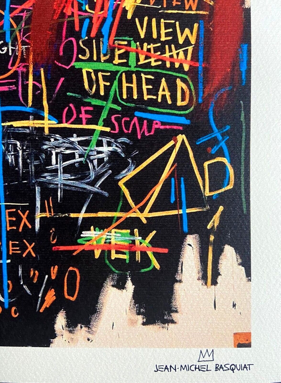 Jean-Michel Basquiat Lithograph Coa Signed Numbered
