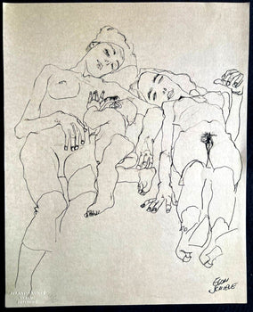 Egon Schiele Lithograph C