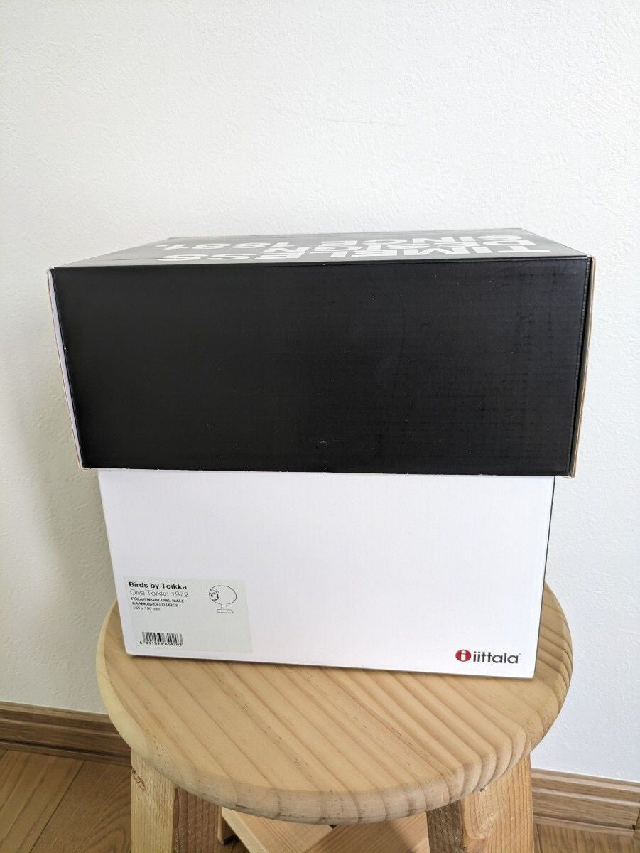 Box Iittala Birds Oiva Toikka 1972 Birds by Toikka POLAR NIGHT OWL w/