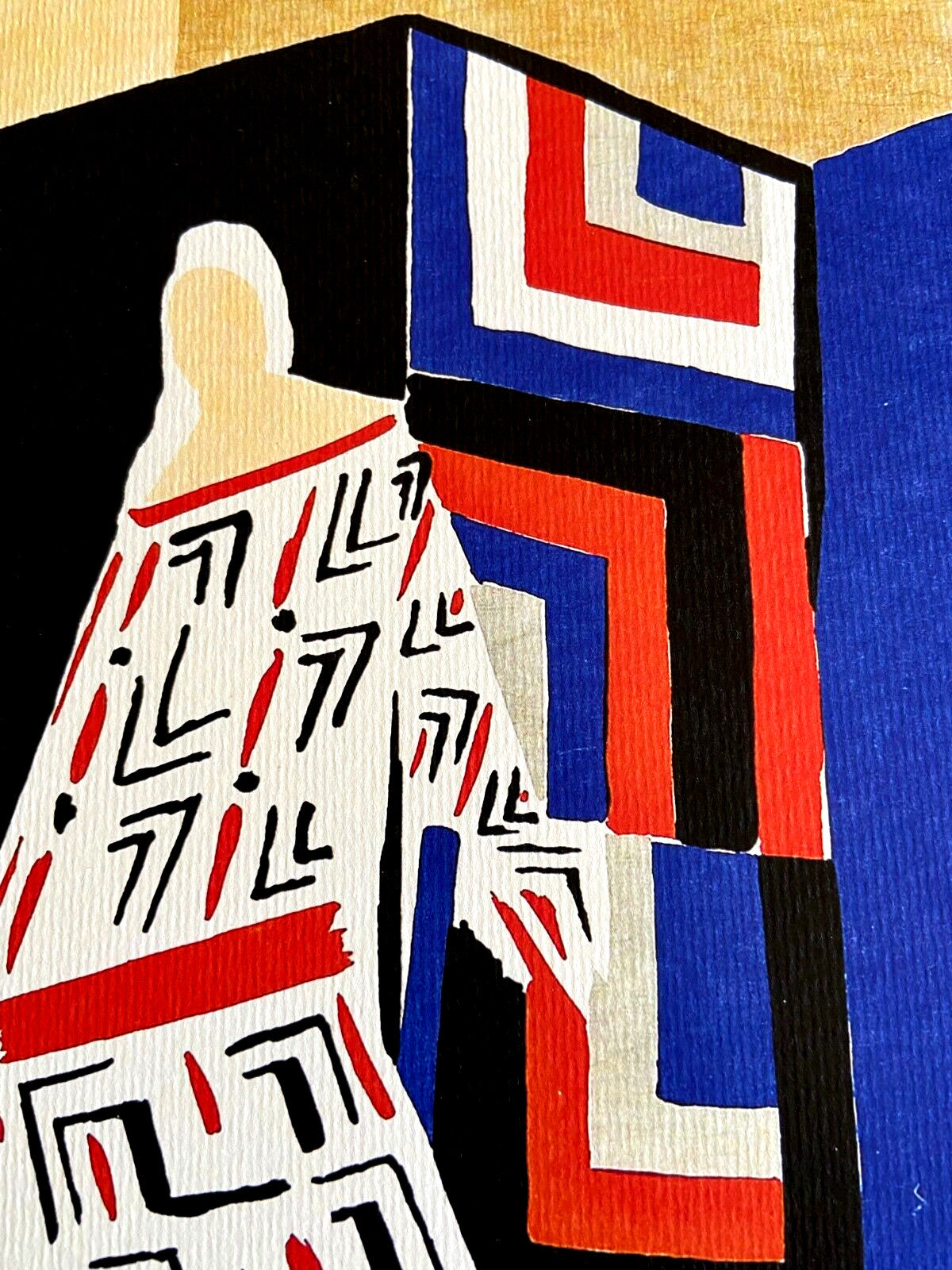 Sonia Delaunay Lithograph Coa Signed Op Numbered: Piet Mondrian