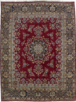 ft One-of-a-Kind Vintage Handmade Oriental Rug Classic Floral Style Carpet 10X13