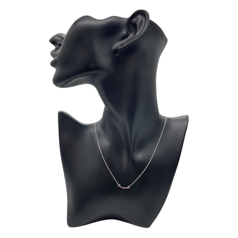 Tiffany & Co. T Smile Mini Necklace K18Wg