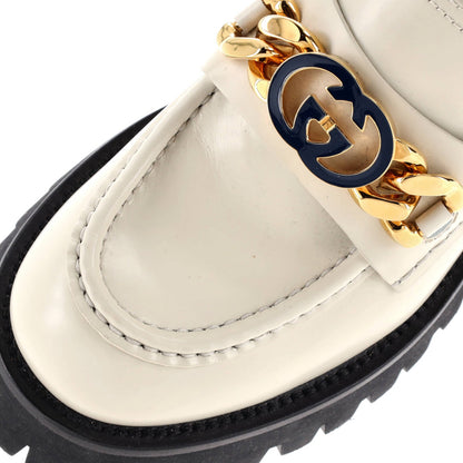 Gucci Men'S Interlocking G Jeanne Loafers Leather