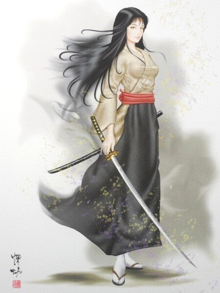 Senko Takahashi "Swordswoman" Signed Original