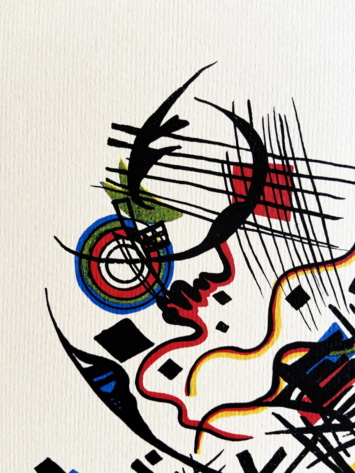 Wassily Kandinsky Lithograph 1923 Coa Published Bauhaus Signed Op