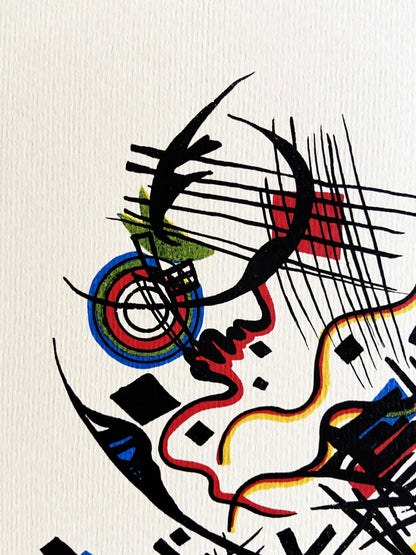 Wassily Kandinsky Lithograph 1923 Coa Published Bauhaus Signed Op