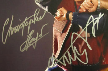 Michael J Fox/Christopher Lloyd Sign/Auto16X20 Photo Back To The Future Jsa 3679
