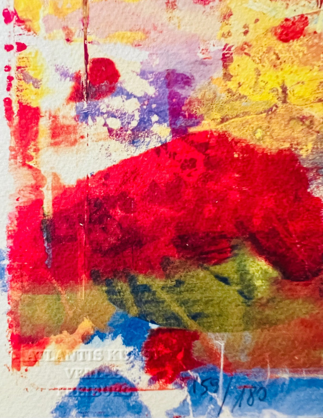 Numbered Sam Gilliam Lithograph with COA in Pencil