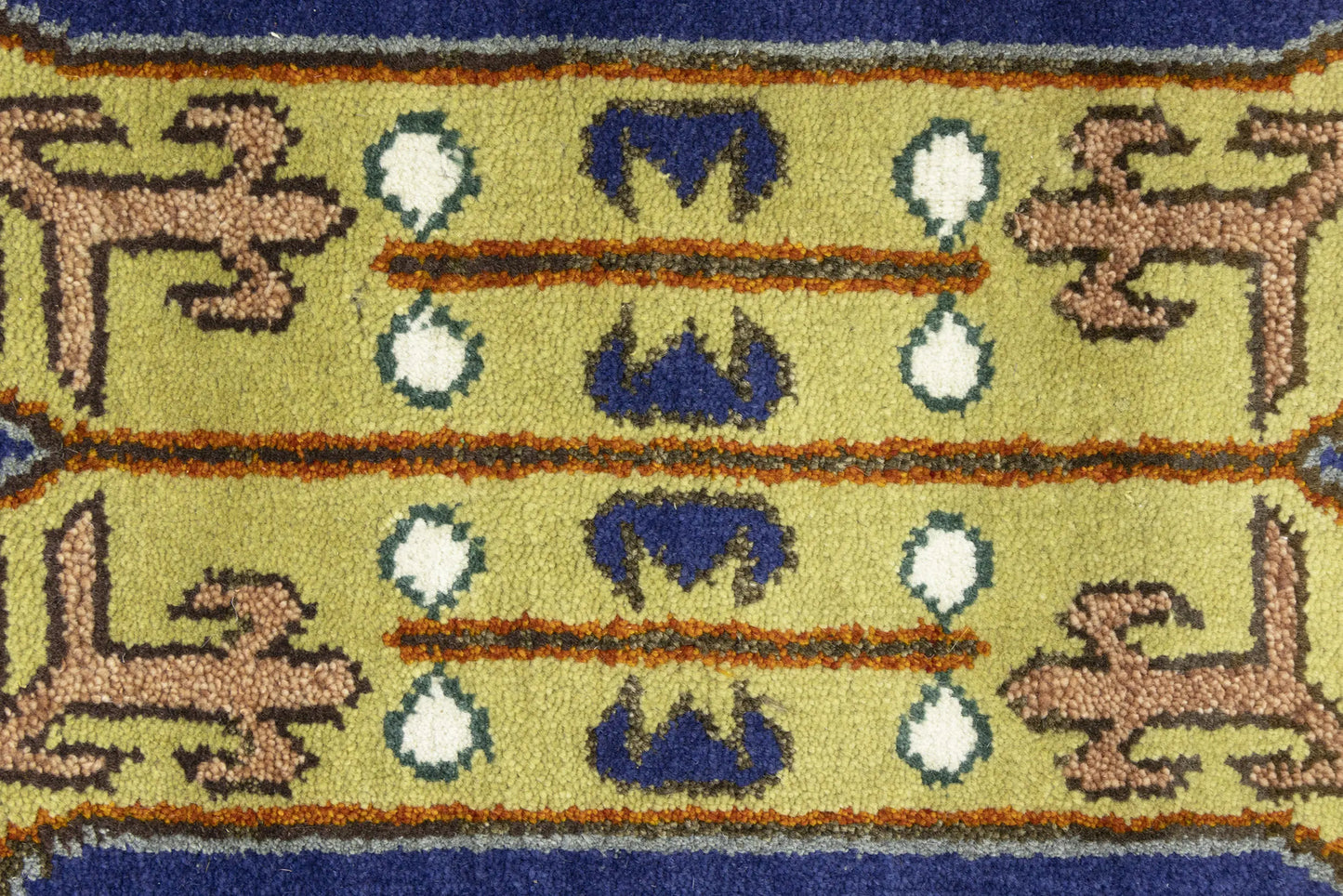 Handmade Wool Oriental Rug Geometric Tribal Carpet 8X10 ft