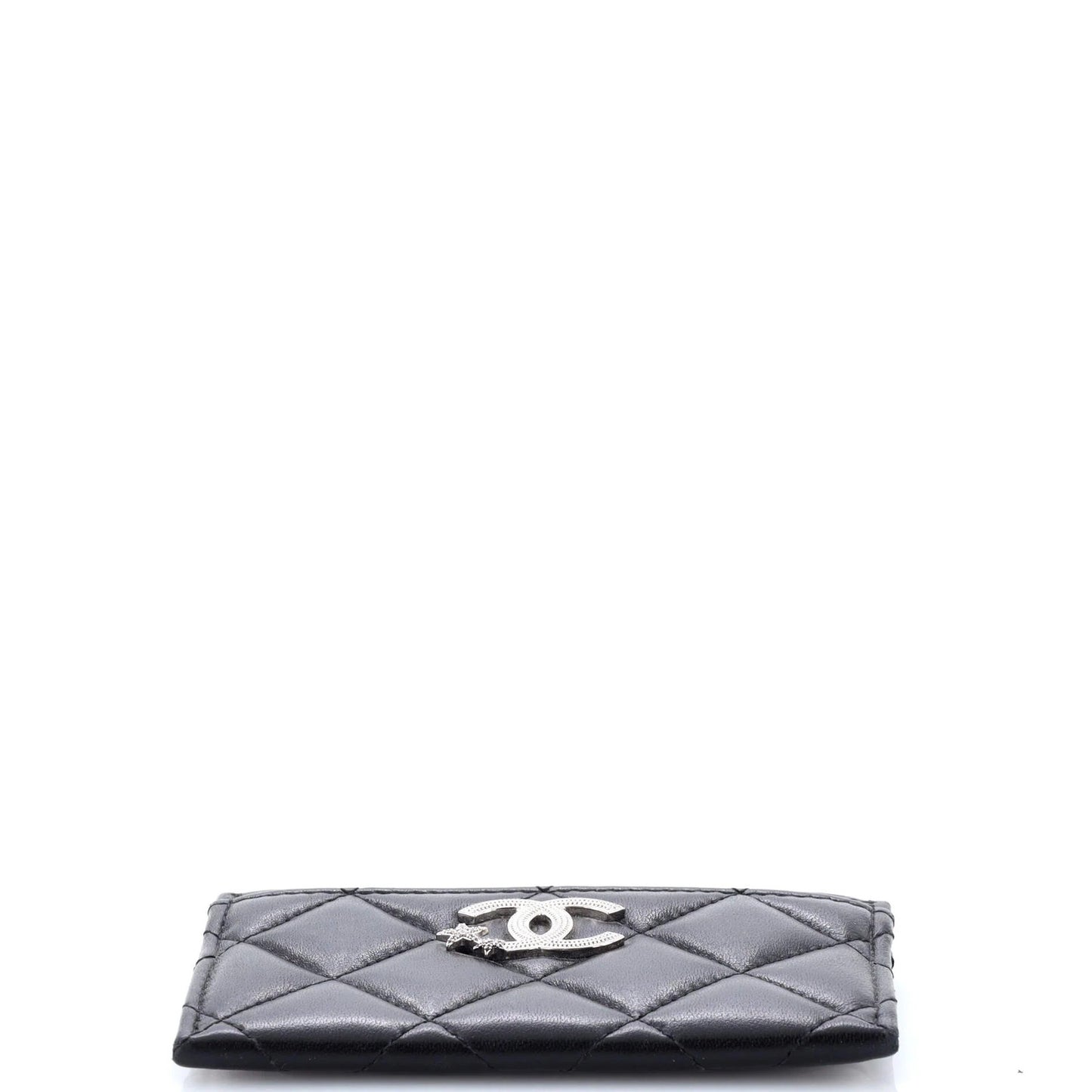 Chanel Cc Stars Card Holder Quilted Lambskin