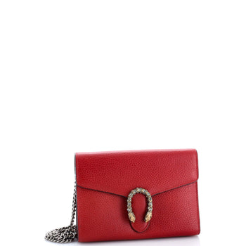 Gucci Dionysus Chain Wallet Leather With Embellished Detail Small