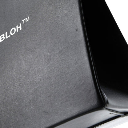 Off White Box Tote Printed Patent Medium