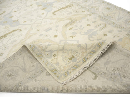 Handmade Extra Large Oushak Oriental Rug Muted