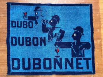 Rare 1950S Rug  Dubo, Dubon, Dubonnet By A.M. Cassandre  French Advertising