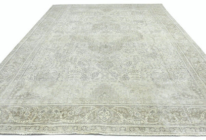 Handmade Antique Distressed Oriental Rug Muted