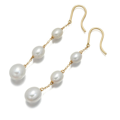 Tiffany&Co. Earrings Pearl By The Yard Freshwater