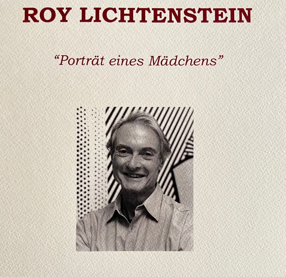 Roy Lichtenstein Lithograph Coa Signed With Pen Stamped Numbered In Pencil Rare