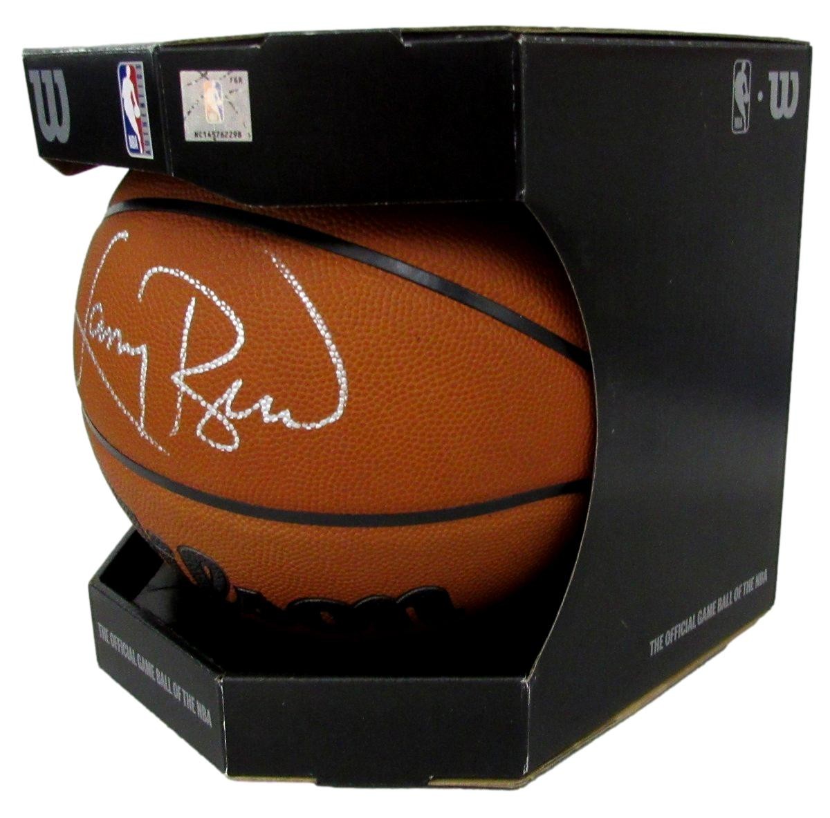 Larry Bird HOF Signed Wilson NBA Leather Game Basketball Celtics PSA/ DNA 198610