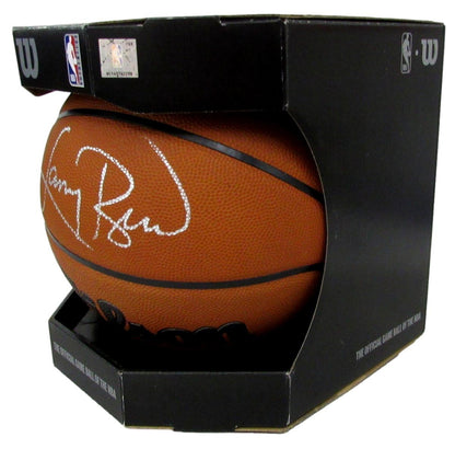 Larry Bird HOF Signed Wilson NBA Leather Game Basketball Celtics PSA/ DNA 198610