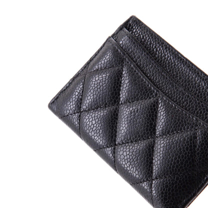 Chanel Classic Card Holder Quilted Caviar